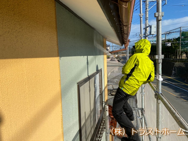 古賀市外壁塗装高圧洗浄
