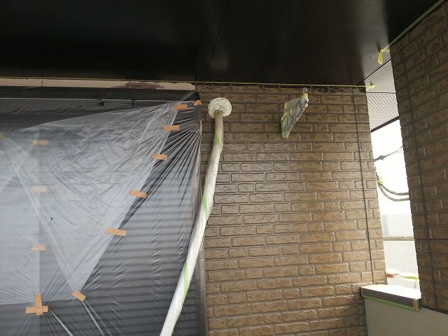 【現場ブログ】大野城市で劣化から外壁塗装・施工時の養生作業