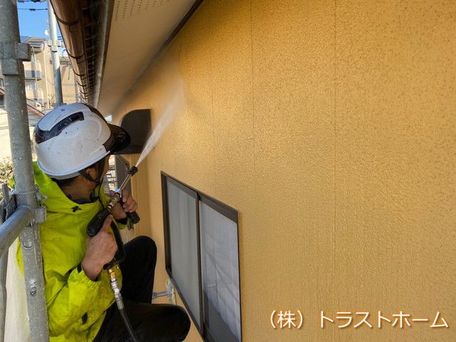 【現場ブログ】古賀市一戸建て外壁塗装②｜福岡で塗装ならトラストホーム