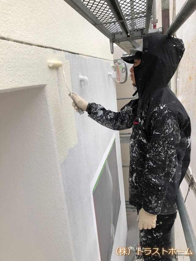【現場ブログ】戸畑区事務所の外壁塗装③｜福岡で塗装ならトラストホーム