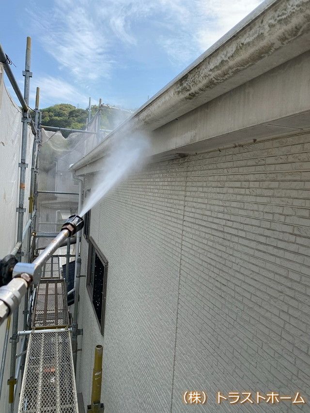 現場ブログ★福岡市東区の外壁塗装②｜福岡で塗装ならトラストホーム