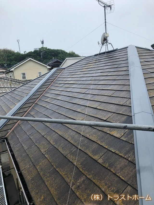 現場ブログ★福岡市東区で屋根の下地処理開始しました！