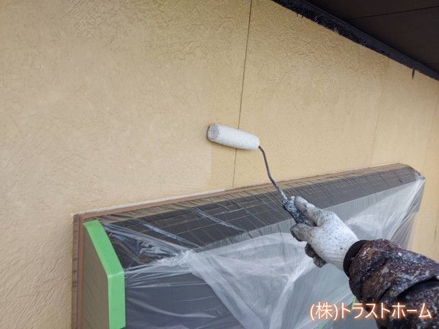 2階建て住宅外壁塗り替え様子｜福岡で塗装ならトラストホーム