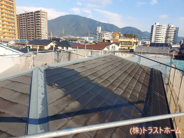 2階建て住宅屋根塗り替え｜福岡で塗装ならトラストホーム