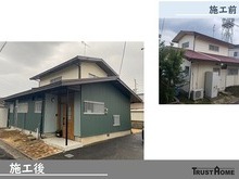 福岡市東区の一戸建ての見た目でお悩み外壁・屋根工事の画像