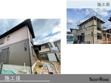 2階建て住宅外装リフォームの画像