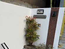 【福岡市西区】門壁塗り替えで玄関まわりを美しくの画像