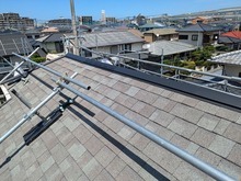 【福岡市西区】台風で破損した棟板金の交換の画像