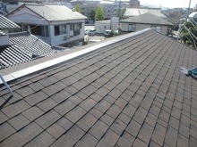 【福岡市城南区】瓦屋根からスレート屋根へ葺き替え工事　の画像